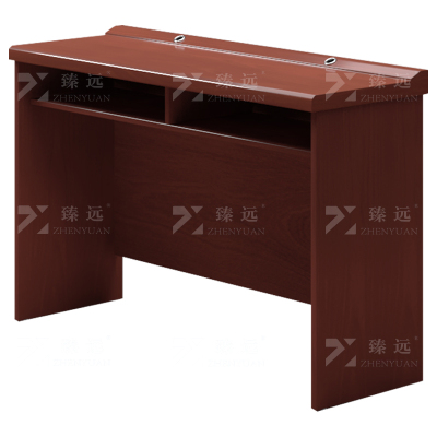 臻远ZY-CTZ-3培训桌木质贴皮油漆会议桌长条桌听讲桌操作台1.2米