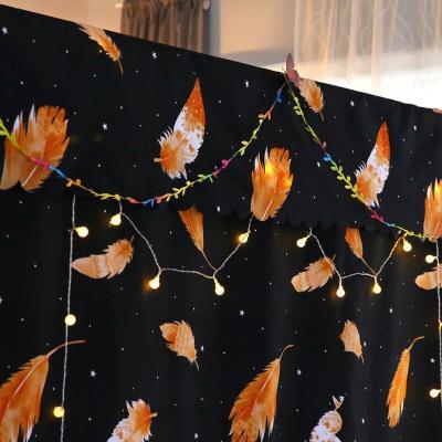 美帮汇家用全封闭遮光床帘落地加粗支架蚊帐1.5m1.8米遮挡防尘顶床幔