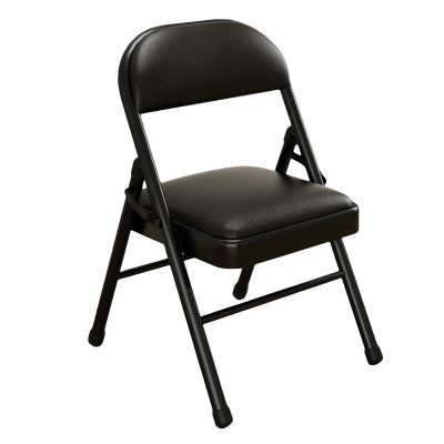 豫亨 黑色免安装折叠椅 户外宣传活动椅培训会议椅麻将椅简易电脑椅