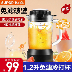 苏泊尔(SUPOR)多功能破壁机婴儿奶瓶食品级材质冷杯/研磨杯 T04(适配部分机型)--配件产品,单独无法工作