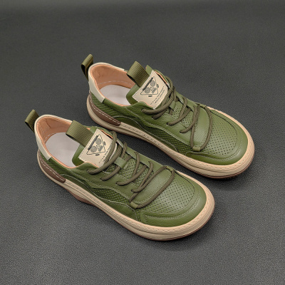 男士鞋子春夏镂空透气鞋歪头小丑鞋百搭欧洲站男鞋高端男生休闲鞋