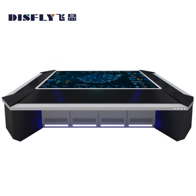 飞显电子沙盘110英寸 国产一体化GIS信息数据展示智能升降触控指挥大屏 FX-LHDSP11