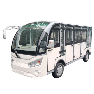 德武军恒 电动观光车 全封闭11座巡逻车 营区场内巡逻车 楼盘校区观光车
