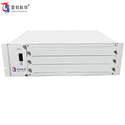 圣钧科技3U机框3槽混合型综合多业务光端机机架双电源槽位+SJ SOX-3+台