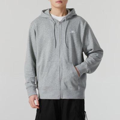 耐克(NIKE)外套男装新款时尚潮流舒适透气运动休闲连帽夹克上衣 FN3885-063 ZP
