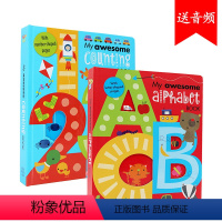 [正版]进口英文原版 My Awesome Alphabet book / My Counting Book 2本儿童