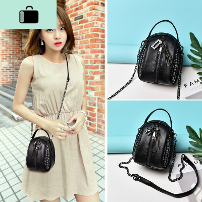 时髦小熊流苏多层迷你小包包2020新款时尚高级感软皮斜跨单肩女包NEW LAKE女斜挎包