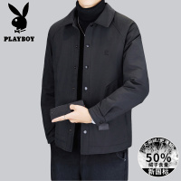花花公子新款高品质羽绒服(带有质检报告)冬季户外翻领休闲商务男装外套