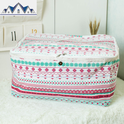 超大棉麻布艺装被子收纳袋大件衣服衣物整理箱搬家行李打包袋防水 三维工匠