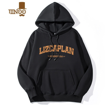 YANXU连帽卫衣男2023年秋季宽松大码上衣美式潮牌加肥加大男款外套