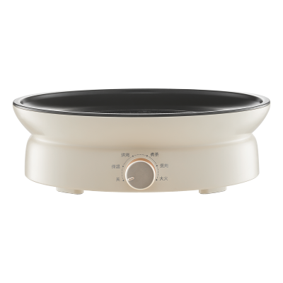 美的智能电陶炉MC-HW12EY10 1200瓦微晶面板旋钮操作保温设计