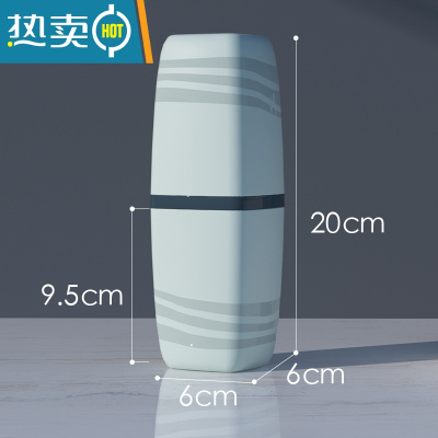 敬平学生寝室漱口杯带盖子牙刷牙膏用品专用杯子便携式洗漱套装宿舍遬 绿色洗漱杯