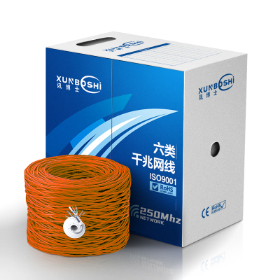 讯博士(XUNBOSHi) LD305MA 六类非屏蔽低烟无卤网线 305米/箱 (计价单位:箱) 橙色