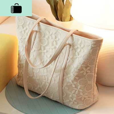 大包包女2020新款蕾丝淑女手提包百搭大容量斜挎包女士文艺单肩包NEW LAKE女士单肩包