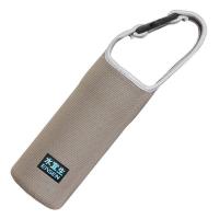 美帮汇茶杯通用杯套带提绳保温杯便携玻璃杯套隔热杯套水杯手提保护套 棕色