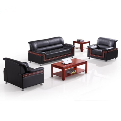 心业牛皮扶手办公沙发XY-SF5J五件套 此产品单件不出售批量请联系客服(仅在线下销售,仅供安徽政府部门批量采购)