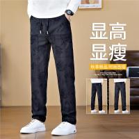 [浮龙纹提花]秋季新款六口袋男士休闲裤直筒宽松百搭长裤