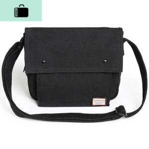 单肩包男士休闲斜挎小背包女户外运动骑行旅游邮差包学生男包挂包NEW LAKE 黑色 黑色