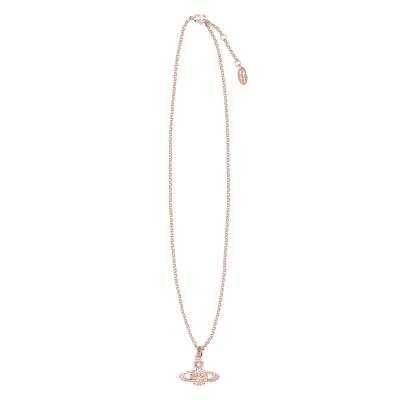 Vivienne Westwood薇薇安威斯特伍德女士粉色金925银项链51cm