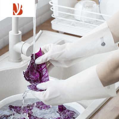 三维工匠丁腈手套家用厨房洗碗洗衣清洁胶皮耐磨耐用防水橡胶清洗家务手套