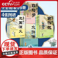 [央视网]地图上的四大名著 水浒传 红楼梦 三国演义 西游记 星球地图出版 文学启蒙课外读物书 星球地图出版社