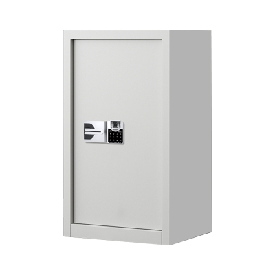 帅畅指纹电子保密柜钢制密码文件柜档案柜矮柜资料柜办公柜 单门白色国保指纹