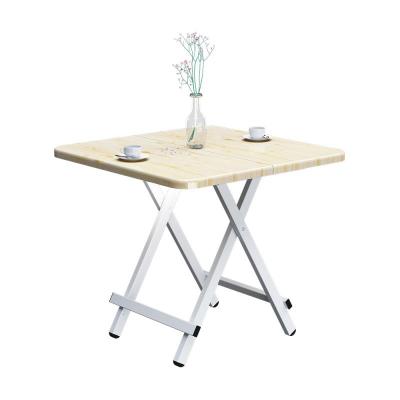 可折叠桌家用餐桌简易便携式饭桌出租房正方形小户型吃饭简约桌子
