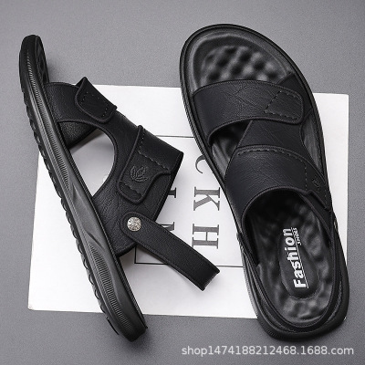 凉鞋男年夏季新款沙滩鞋男韩版潮流百搭外穿两用凉拖鞋男