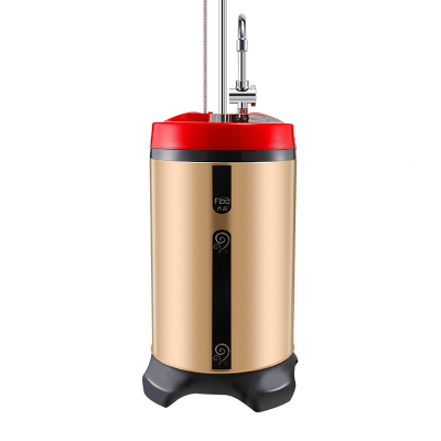 出租房移动洗澡机农村纳丽雅即热式断电淋浴家用智能立式电热水器_《120插电标配版 :土豪金》