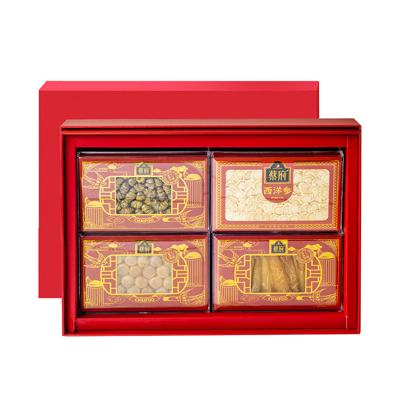蔡府盛世满堂(元贝+西洋参+黄花胶+石斛)170g