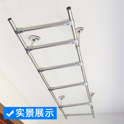 美帮汇304不锈钢固定式晾衣杆晾衣架阳台加厚25单双杆挂衣顶装嗮衣吊座