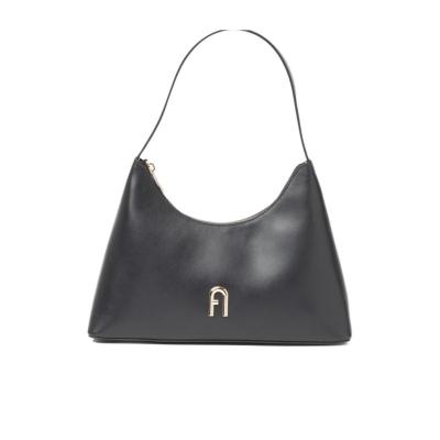 FURLA小牛皮女士单肩包金属徽标时尚百搭配饰通勤手提斜挎包