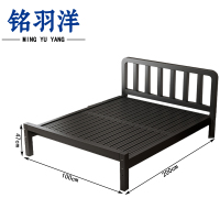 铭羽洋D13铁架床100*200*47cm张