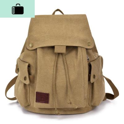 双肩包女帆布运动休闲男士女士背包韩版潮大中学生书包时尚旅行包NEW LAKE