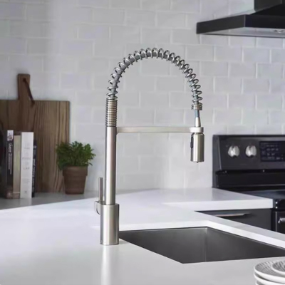 摩恩MOEN 冷热水龙头弹簧下拉式水槽洗菜盆可旋转厨房龙头5923
