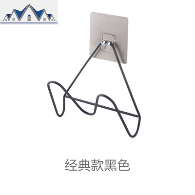 免打孔壁挂式锅盖架挂墙砧板架 厨房挂墙锅盖置物架收纳架 三维工匠