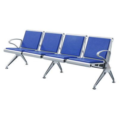 迅众 四人位连排椅加垫 办公家具机场椅长排椅连排椅银行医院等候椅休闲公共座椅