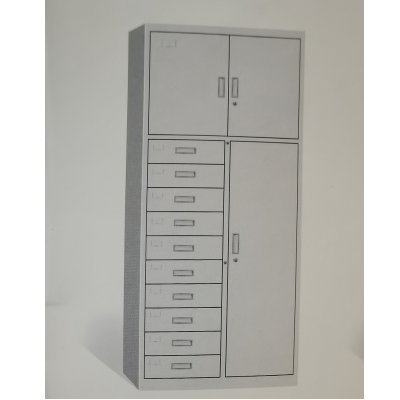 首指(SZ)文件柜/铁皮柜/三门十斗柜/YX-W-029