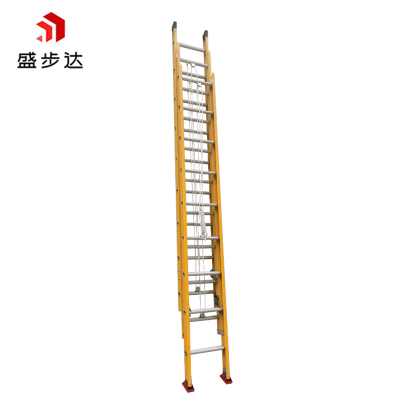 盛步达玻璃钢三节伸缩梯子8M SD-J8Y个