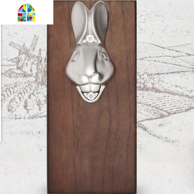 抖音个性创意壁挂式木质磁吸啤酒瓶起子冰箱贴启瓶器 FENGHOU 雷神之锤开瓶器