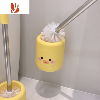 三维工匠尤物少女 可爱鸭子马桶刷厕所刷家用免打孔壁挂蹲厕刷子带底座