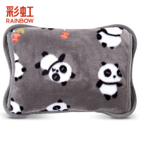 彩虹(RAINBOW)电热暖手宝插电式暖水袋法兰绒暖宝宝充电式热水袋安全防爆暖肚暖脚炉电暖器官方旗舰店正品320-XM