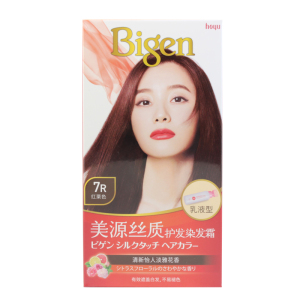 美源(MEIYUAN)丝质护发染发霜 7R红栗色(日本美源染发剂 健康遮盖白发染发膏)