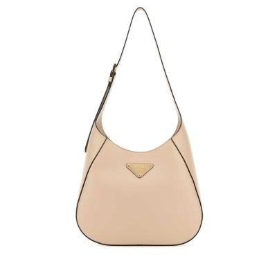 普拉达(PRADA)女士牛皮肩背包百搭精致金色五金休闲通勤单肩斜挎