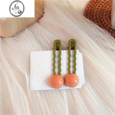 JiMi发夹侧边夹简约顶夹糖果色短发一字夹网红刘海夹前额后脑勺鸭嘴夹