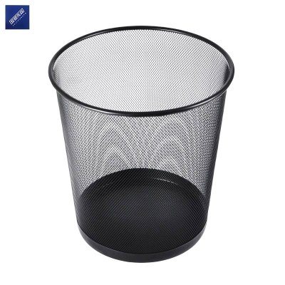 安居先森金属网面垃圾桶纸篓 圆形中号