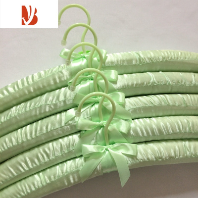 三维工匠40CM包布衣架布艺衣架撑子婚纱海绵晾衣架家用软衣服挂