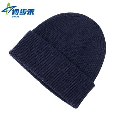 博步禾 针织帽 羊绒帽 顶