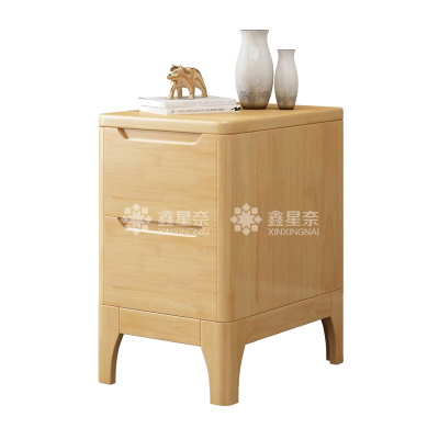 鑫星奈XXN4030902床头柜原木色床边收纳储物柜