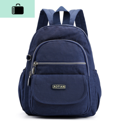 中老年人女士老人牛津布轻便迷你小双肩包轻便旅游妈妈帆布小背包NEW LAKE